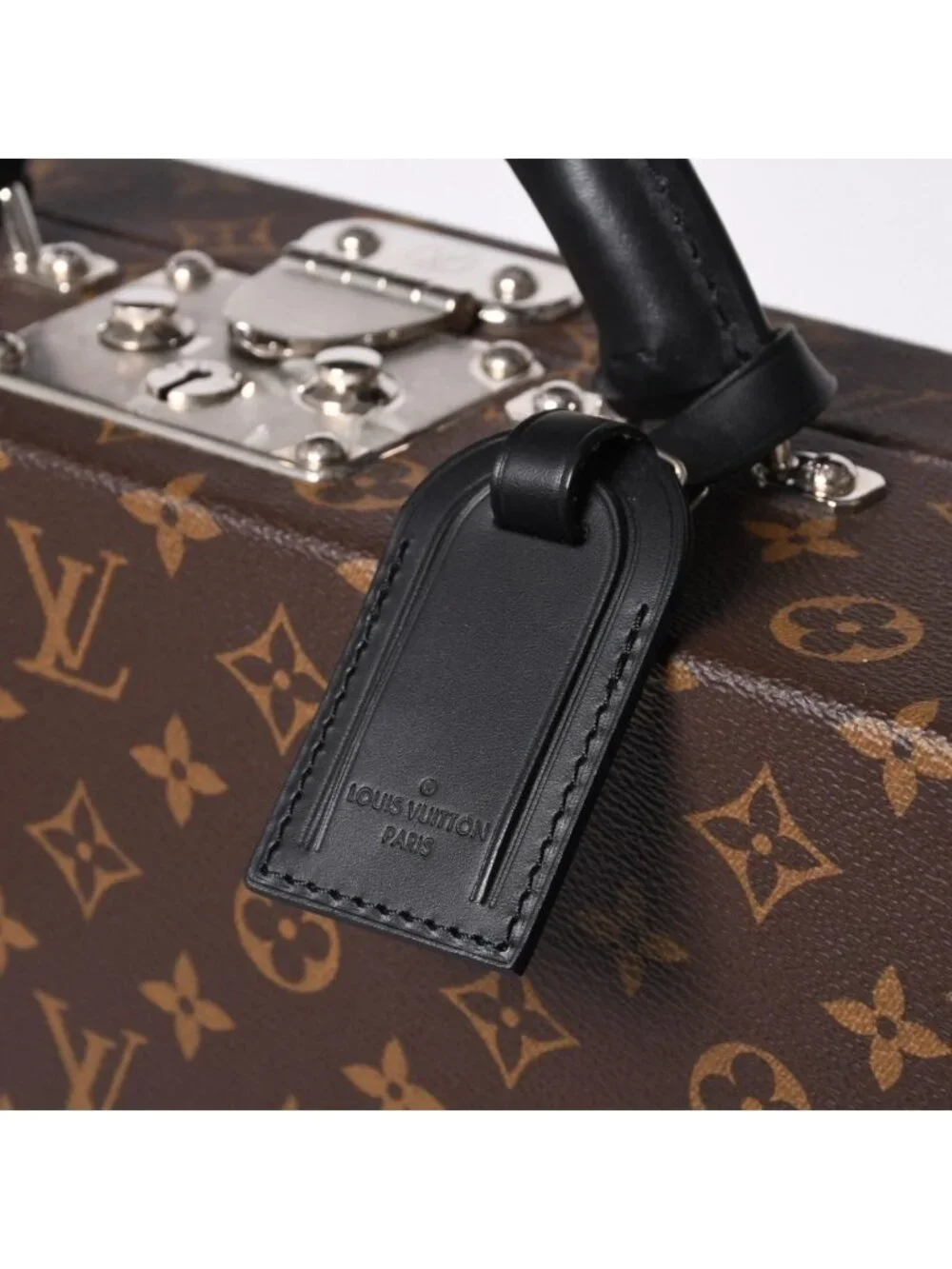 Louis Vuitton Special Order Trunk Case 45 President Monogram Illusion Brown